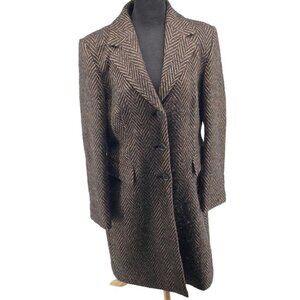 𝅺maura by Claudia Strater wool alpaca blend coat jacket overcoat warm soft sz M